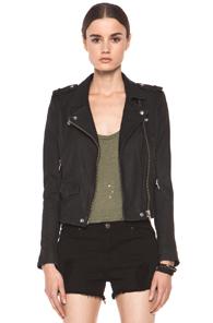 Iro Ashville Leather Moto Jacket In Black