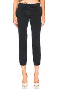 Nili Lotan Lace Up Military Pant In Blue
