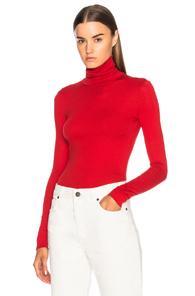 Calvin Klein 205w39nyc Interlock Jersey Turtleneck In Red