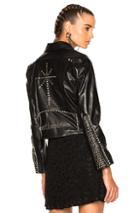Adaptation Heartbreaker Leather Jacket In Black