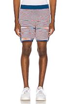 Adidas By Missoni Saturday Short In Blue,red,stripes