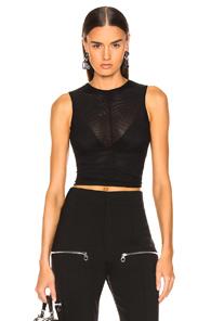 Georgia Alice Mesh Twist Tank Top In Black