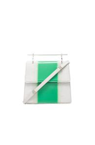 M2malletier Pony Hair La Collectionneuse Bag In White,green