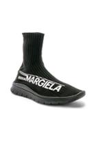 Maison Margiela High Top Sock Sneaker In Black
