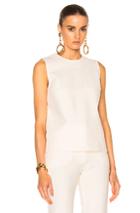 Victoria Victoria Beckham Stitch Detail Top In White