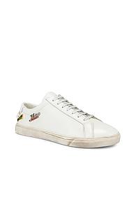 Saint Laurent Andy Low Tops In White