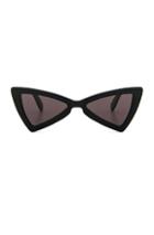 Saint Laurent Jerry Bow Tie Sunglasses In Black