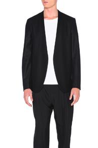 Maison Margiela Heavy Flannel Jacket In Black