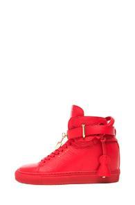Buscemi 100mm Leather Altas In Red