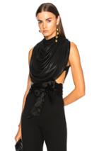 J.w. Anderson Draped Backless Top In Black