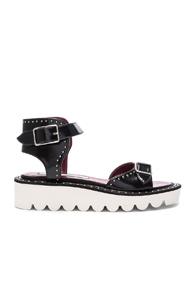 Stella Mccartney Ankle Strap Sandals In Black