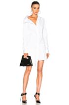 Monse Stretch Cotton Poplin Dress In White