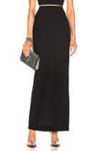 T By Alexander Wang Washable Wool Long Skirt In Black