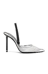 Alexander Wang Alix Mesh Heel In Metallic
