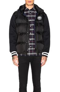 Burberry Turner Nylon Hoodie In Black