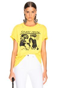 R13 Sonic Youth Boy Tee In Yellow