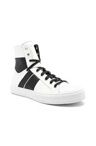 Amiri Leather Sunset Sneakers In White