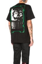 Raf Simons Big Fit Green Frame Toya Graphic Tee In Black