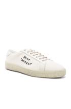 Saint Laurent Suede Sl/06 Signature Court Classics In White