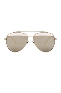 Oliver Peoples X Alain Mikli Aviator Sunglasses In Metallics