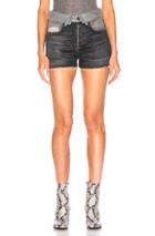 Jean Atelier Flip Short In Black,gray