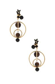 Marni Wood Earrings In Metallics