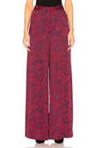 Erdem Birte Trousers In Floral,red