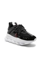 Versace Chain Reaction Sneakers In Black