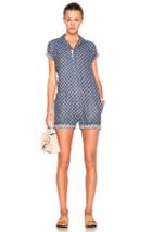 Engineered Garments Combi Suit In Blue,geometric Print
