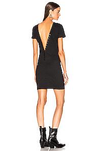 T By Alexander Wang Snaps Dress In Black