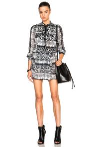 Calvin Rucker All Over You Dress In Black,gray,animal Print