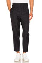 3.1 Phillip Lim Lightweight Wool Suiting Trousers In Black,checkered & Plaid