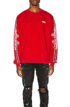 Amiri Dragon Outline Crewneck In Red