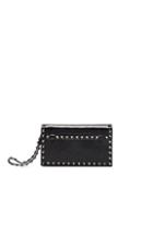 Valentino Rockstud Noir Small Clutch In Black