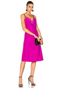 Carven Fragile Midi Dress In Purple