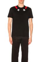 Givenchy Star Neck T-shirt In Black
