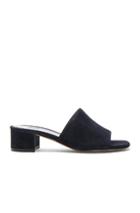 Maryam Nassir Zadeh Suede Sophie Slides In Blue