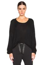 Unravel Oversize Wool Sweater In Black