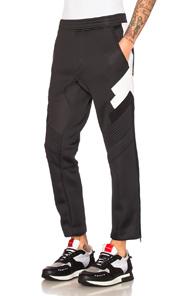 Neil Barrett Biker Sweatpants In Black,white