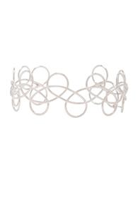 Acne Studios Fabi Large Necklace In Metallics