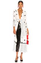 We Are Leone Contrast Maxi Cardigan In White