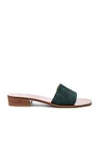 K Jacques Suede Sevan Sandals In Green