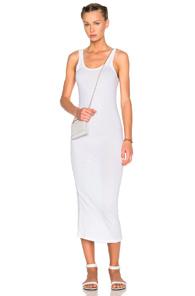 James Perse Long Slip Dress In White