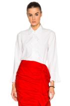 Isa Arfen Relaxed Founce Top In White