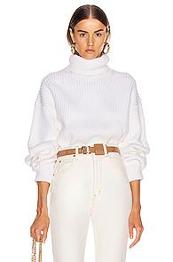 Helmut Lang Turtleneck Sweater In White