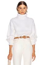 Helmut Lang Turtleneck Sweater In White
