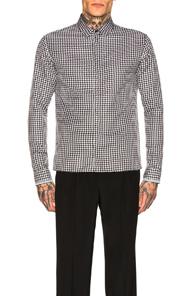Haider Ackermann Embroidered Classic Shirt In Abstract,black,white