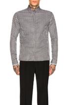 Haider Ackermann Embroidered Classic Shirt In Abstract,black,white
