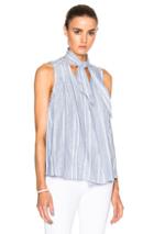 Sea Paolo Scarf Top In Blue,stripes