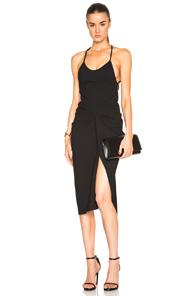 Christopher Esber Backless Wrap Dress In Black